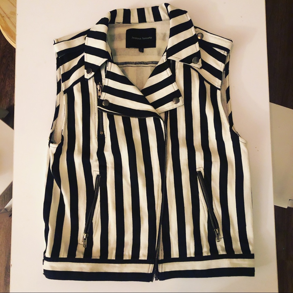 Jealous Tomato Vest, beetle juice, rock, vintage